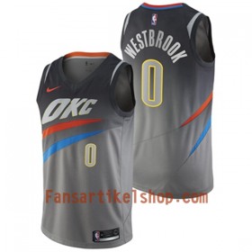 NBA Oklahoma City Thunder Trikot Russell Westbrook 0 Nike City Edition Swingman - Herren